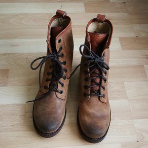 NWB Frye Veronica Suede Combat Lace Up Boot